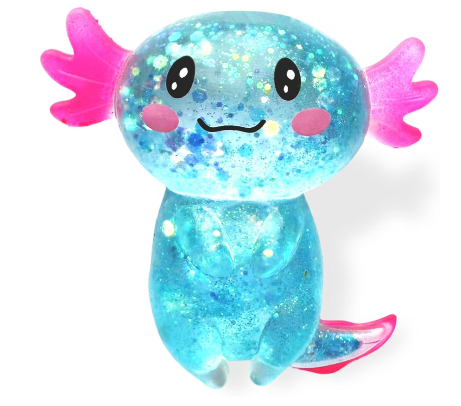 Axolotl Glitter Squishy